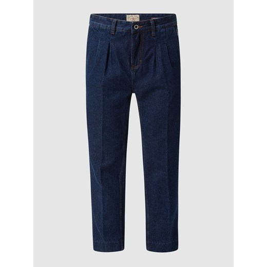 Spodnie z zakładkami w pasie z bawełny model ‘Noble’ ze sklepu Peek&Cloppenburg  w kategorii Spodnie męskie - zdjęcie 168103267