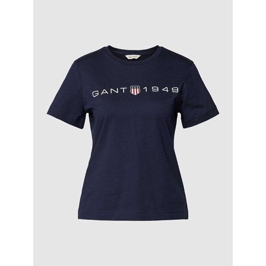 T-shirt z nadrukiem z logo ze sklepu Peek&Cloppenburg  w kategorii Bluzki damskie - zdjęcie 168103398