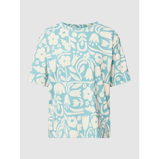 T-shirt we wzory na całej powierzchni ze sklepu Peek&Cloppenburg  w kategorii Bluzki damskie - zdjęcie 168104268