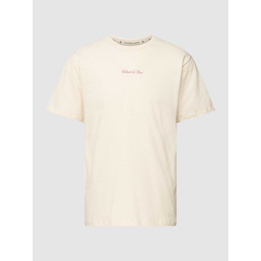 T-shirt z wyhaftowanym logo ze sklepu Peek&Cloppenburg  w kategorii T-shirty męskie - zdjęcie 168104347