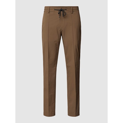 Spodnie materiałowe z ozdobnymi szwami model ‘Genius’ ze sklepu Peek&Cloppenburg  w kategorii Spodnie męskie - zdjęcie 168104496
