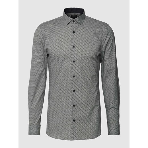 Koszula biznesowa o kroju super slim fit z fakturowanym wzorem ze sklepu Peek&Cloppenburg  w kategorii Koszule męskie - zdjęcie 168105417