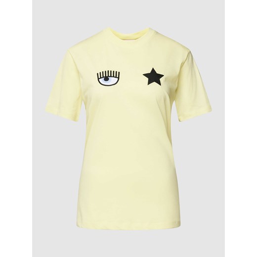 T-shirt z wyhaftowanym z motywem model ‘EYE STAR’ ze sklepu Peek&Cloppenburg  w kategorii Bluzki damskie - zdjęcie 168105739