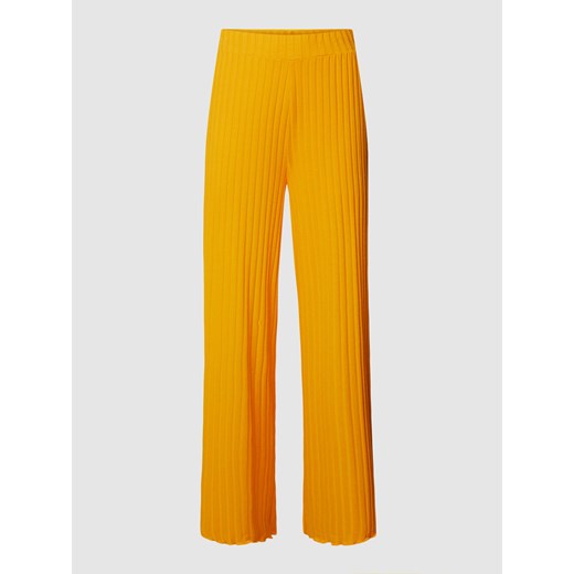 Spodnie materiałowe z efektem prążkowania ze sklepu Peek&Cloppenburg  w kategorii Spodnie damskie - zdjęcie 168106385