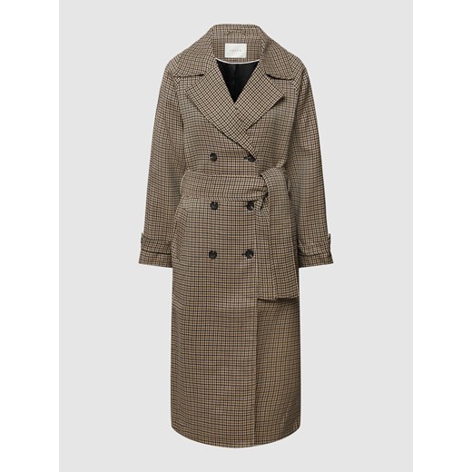 Płaszcz z fakturowanym wzorem model ‘Olina’ ze sklepu Peek&Cloppenburg  w kategorii Płaszcze damskie - zdjęcie 168107385