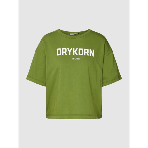 T-shirt z czystej bawełny z nadrukiem z logo model ‘LUNIE’ Drykorn L okazyjna cena Peek&Cloppenburg 