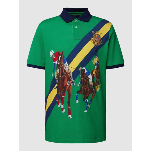 Koszulka polo z nadrukiem z motywem ze sklepu Peek&Cloppenburg  w kategorii T-shirty męskie - zdjęcie 168108776