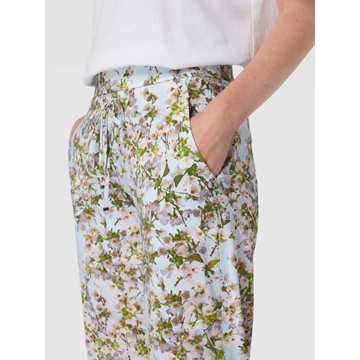 Spodnie materiałowe z kwiatowym wzorem model ‘Candice’ Raffaello Rossi 44 wyprzedaż Peek&Cloppenburg 