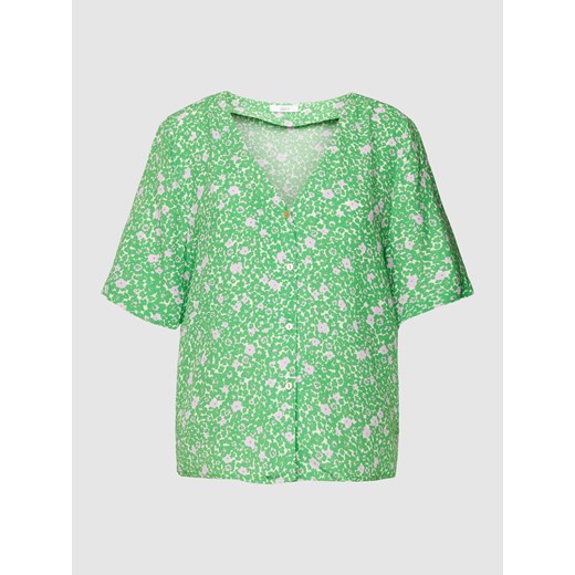Bluzka koszulowa z wiskozy z kwiatowym wzorem ze sklepu Peek&Cloppenburg  w kategorii Bluzki damskie - zdjęcie 168109388