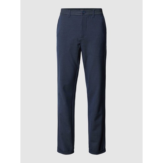 Spodnie materiałowe ze wzorem w paski model ‘liam’ ze sklepu Peek&Cloppenburg  w kategorii Spodnie męskie - zdjęcie 168110178