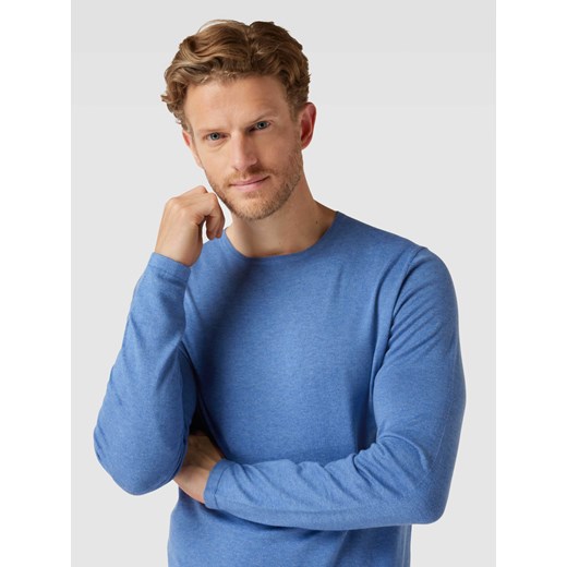 Niebieski sweter męski Christian Berg jesienny casual 