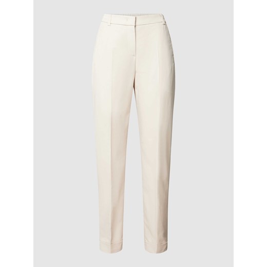Spodnie z zakładkami w pasie i bocznymi,wpuszczanymi kieszeniami model ‘Aiana’ ze sklepu Peek&Cloppenburg  w kategorii Spodnie damskie - zdjęcie 168110686