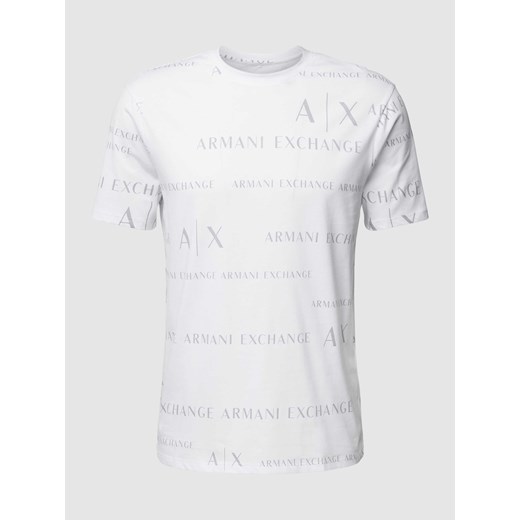 T-shirt z okrągłym dekoltem Armani Exchange XXL promocyjna cena Peek&Cloppenburg 