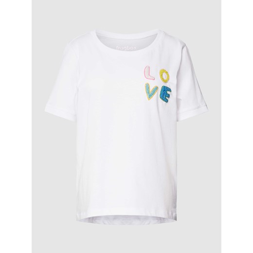 T-shirt z ozdobnym obszyciem ze sklepu Peek&Cloppenburg  w kategorii Bluzki damskie - zdjęcie 168113045
