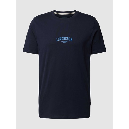 T-shirt z nadrukiem z logo i okrągłym dekoltem ze sklepu Peek&Cloppenburg  w kategorii T-shirty męskie - zdjęcie 168113396