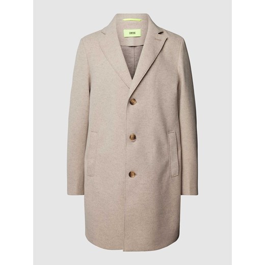 Płaszcz z efektem melanżu model ‘Gastone’ ze sklepu Peek&Cloppenburg  w kategorii Płaszcze męskie - zdjęcie 168114759