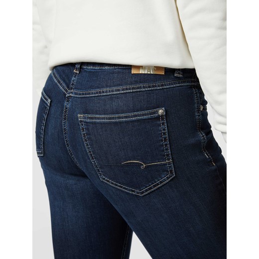 Jeansy o kroju straight fit z naszywką z logo model ‘Angela’ Mac 34/34 okazja Peek&Cloppenburg 