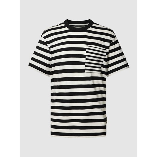 T-shirt typu oversized ze wzorem w paski ze sklepu Peek&Cloppenburg  w kategorii T-shirty męskie - zdjęcie 168115076