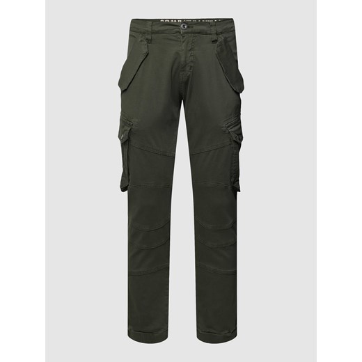 Spodnie cargo z detalami z logo model ‘COMBAT’ ze sklepu Peek&Cloppenburg  w kategorii Spodnie męskie - zdjęcie 168116768