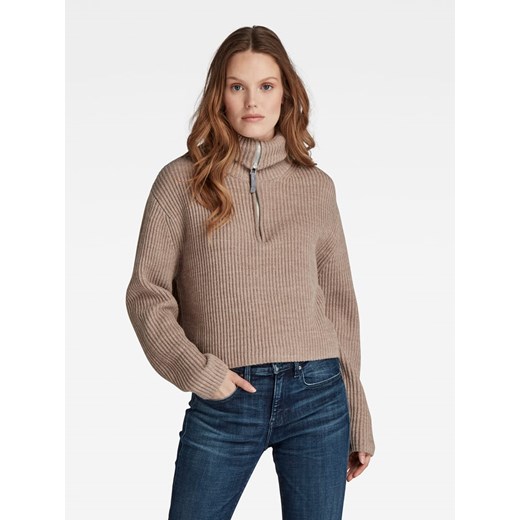 G-Star Sweter w kolorze beżowym ze sklepu Limango Polska w kategorii Swetry damskie - zdjęcie 168121669