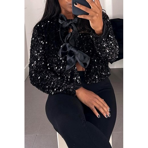 Bluza LONDIRA BLACK ze sklepu Ivet Shop w kategorii Bluzki damskie - zdjęcie 168123889