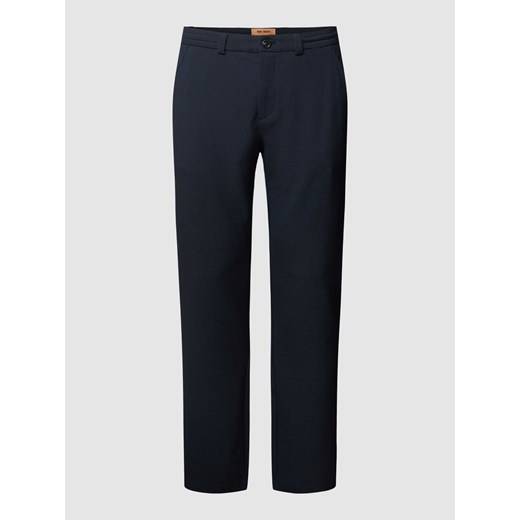 Spodnie materiałowe z fakturowanym wzorem model ‘Grady’ ze sklepu Peek&Cloppenburg  w kategorii Spodnie męskie - zdjęcie 168126857