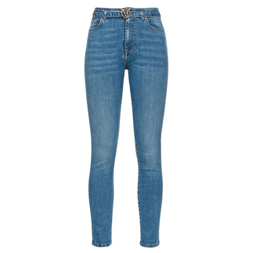 jeansy damskie pinko pden 100161 a1mp niebieskie ze sklepu Royal Shop w kategorii Jeansy damskie - zdjęcie 168132969