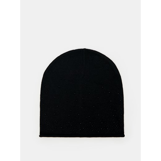 Mohito - Dzianinowa czapka - czarny ze sklepu Mohito w kategorii Czapki zimowe damskie - zdjęcie 168139288