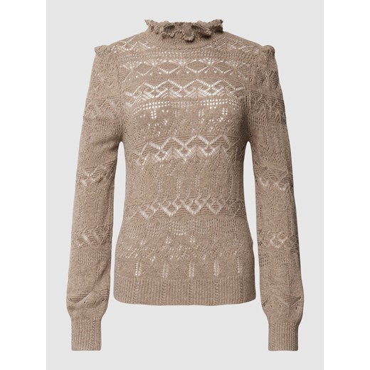 Sweter z dzianiny z ażurowym wzorem ze sklepu Peek&Cloppenburg  w kategorii Swetry damskie - zdjęcie 168146727