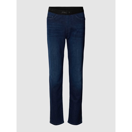 Jeansy bez zapięcia z elastycznym paskiem ze sklepu Peek&Cloppenburg  w kategorii Jeansy damskie - zdjęcie 168147308