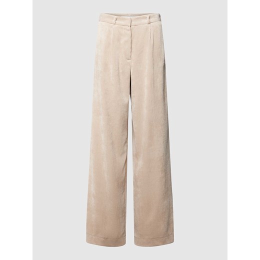 Spodnie sztruksowe z zaznaczonymi kieszeniami z tyłu ze sklepu Peek&Cloppenburg  w kategorii Spodnie damskie - zdjęcie 168147766