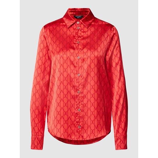 Bluzka z nadrukiem z logo na całej powierzchni model ‘MELISSA’ ze sklepu Peek&Cloppenburg  w kategorii Koszule damskie - zdjęcie 168148086