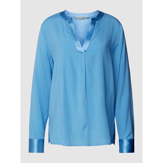 Bluzka z dekoltem w serek w jednolitym kolorze ze sklepu Peek&Cloppenburg  w kategorii Bluzki damskie - zdjęcie 168148718