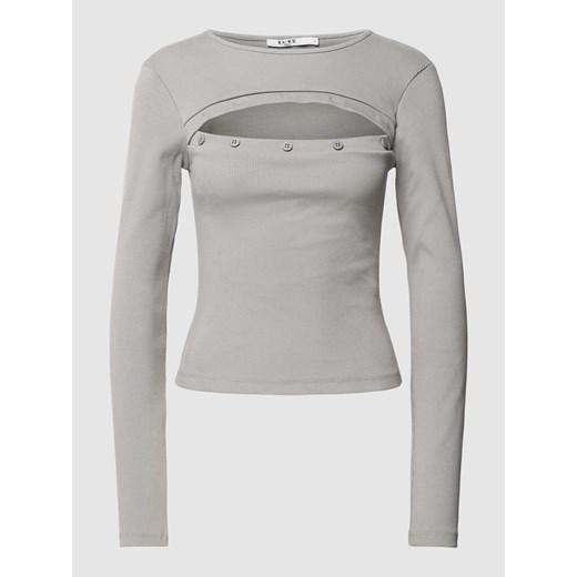 Bluzka z długim rękawem i wycięciem ze sklepu Peek&Cloppenburg  w kategorii Bluzki damskie - zdjęcie 168149205