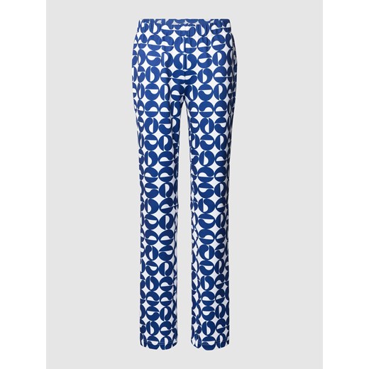Spodnie materiałowe z wzorem na całej powierzchni ze sklepu Peek&Cloppenburg  w kategorii Spodnie damskie - zdjęcie 168149619