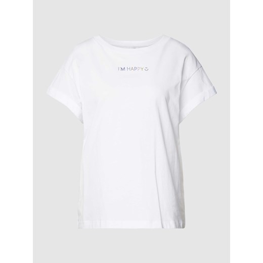 T-shirt z napisem z cekinów ze sklepu Peek&Cloppenburg  w kategorii Bluzki damskie - zdjęcie 168149825