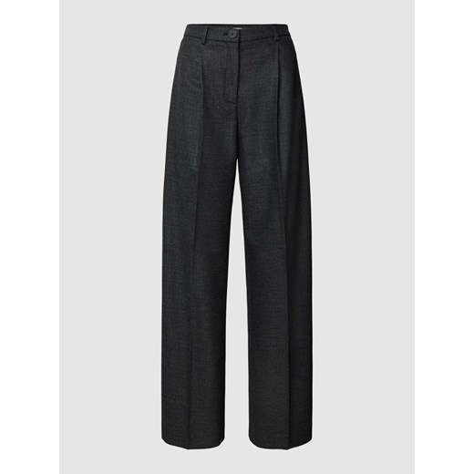 Spodnie materiałowe z delikatnie fakturowanym wzorem ze sklepu Peek&Cloppenburg  w kategorii Spodnie damskie - zdjęcie 168149935