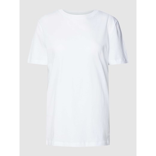 T-shirt z detalem z logo model ‘MYESSENTIAL’ ze sklepu Peek&Cloppenburg  w kategorii Bluzki damskie - zdjęcie 168150047