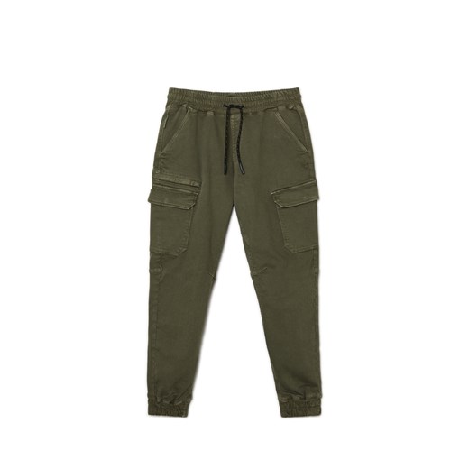 Cropp - Zielone joggery cargo - zielony ze sklepu Cropp w kategorii Spodnie męskie - zdjęcie 168151815