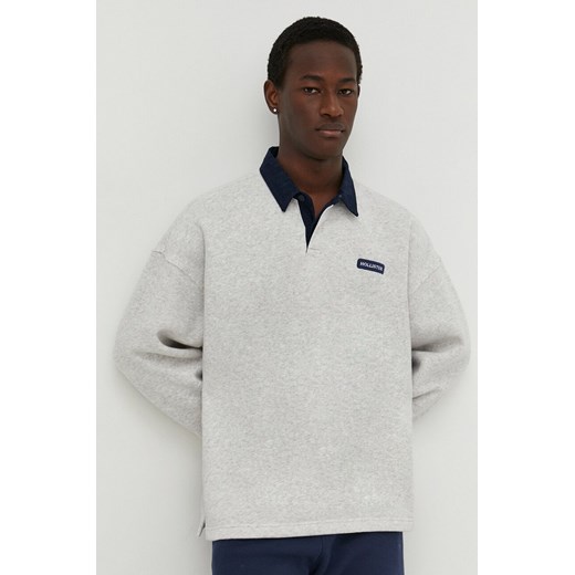 Hollister Co. bluza męska kolor szary melanżowa ze sklepu ANSWEAR.com w kategorii Bluzy męskie - zdjęcie 168154275