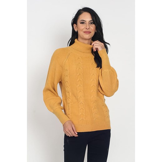 ASSUILI Sweter w kolorze żółtym ze sklepu Limango Polska w kategorii Swetry damskie - zdjęcie 168154935