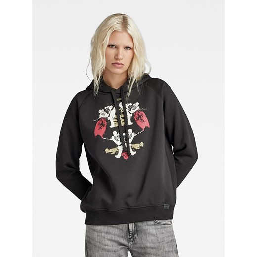 G-Star Bluza w kolorze czarnym ze wzorem ze sklepu Limango Polska w kategorii Bluzy damskie - zdjęcie 168155419