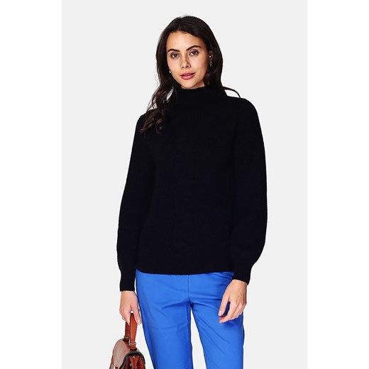 ASSUILI Kaszmirowy sweter w kolorze czarnym ze sklepu Limango Polska w kategorii Swetry damskie - zdjęcie 168160408