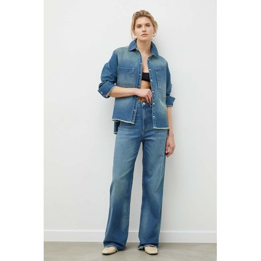 2NDDAY kurtka koszulowa 2ND Drew - Vintage Denim kolor niebieski przejściowa 2241730951 ze sklepu ANSWEAR.com w kategorii Kurtki damskie - zdjęcie 168164205