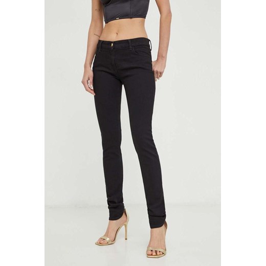 Elisabetta Franchi jeansy damskie kolor czarny PJ61I41E2 ze sklepu ANSWEAR.com w kategorii Jeansy damskie - zdjęcie 168164388