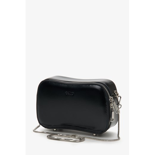 Estro: Mała czarna torebka damska na łańcuszku ze sklepu Estro w kategorii Kopertówki - zdjęcie 168165355