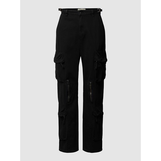 Spodnie cargo z dużymi kieszeniami o jednolitym kolorze ze sklepu Peek&Cloppenburg  w kategorii Spodnie męskie - zdjęcie 168167376