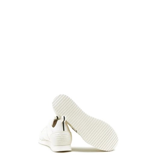Buty sportowe męskie Emporio Armani białe sznurowane z tworzywa sztucznego 