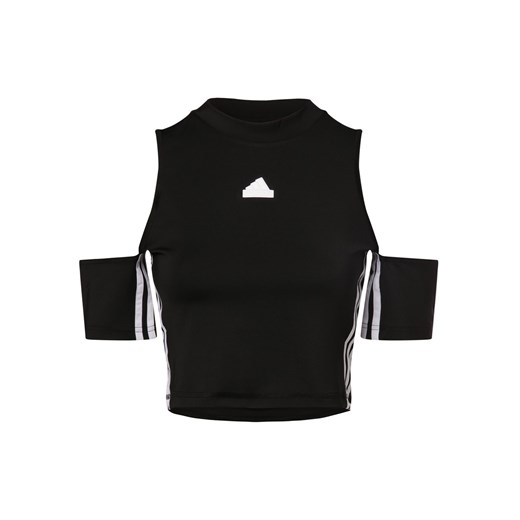 adidas Sportswear Top damski Kobiety czarny jednolity ze sklepu vangraaf w kategorii Bluzki damskie - zdjęcie 168170375
