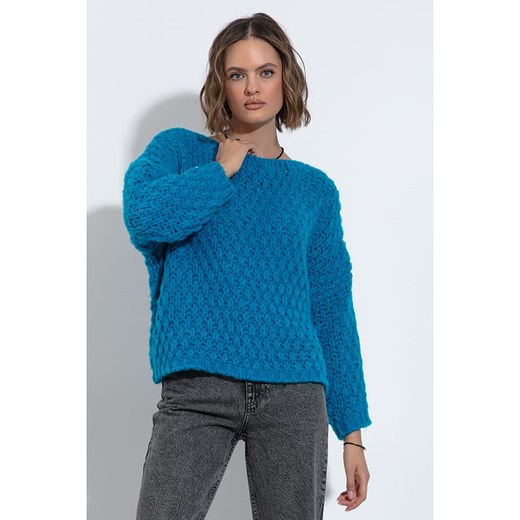 fobya Sweter w kolorze niebieskim ze sklepu Limango Polska w kategorii Swetry damskie - zdjęcie 168170557